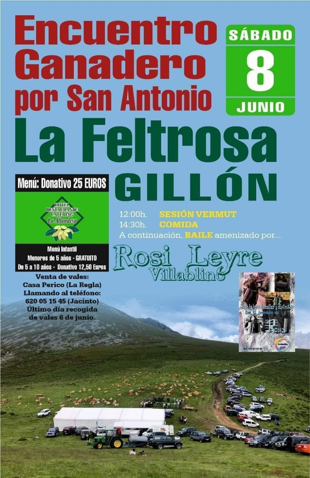 Encuentro ganadero por San Antonio en La Feltrosa, Gilln