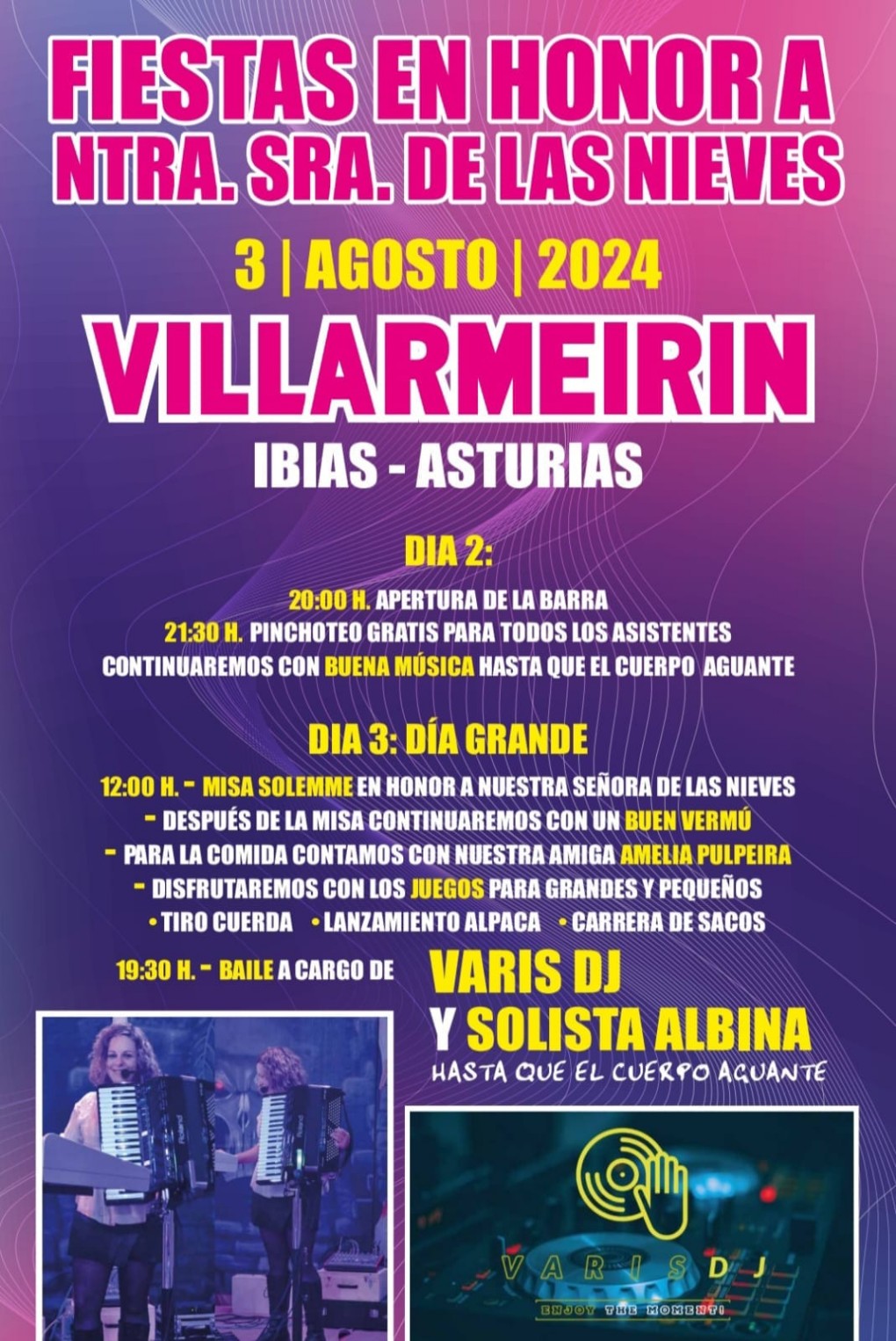 Fiestas de Villarmeirin 2024