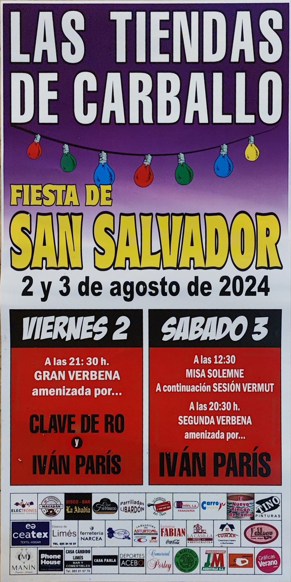 Fiesta de San Salvador en las Tiendas del Carballo