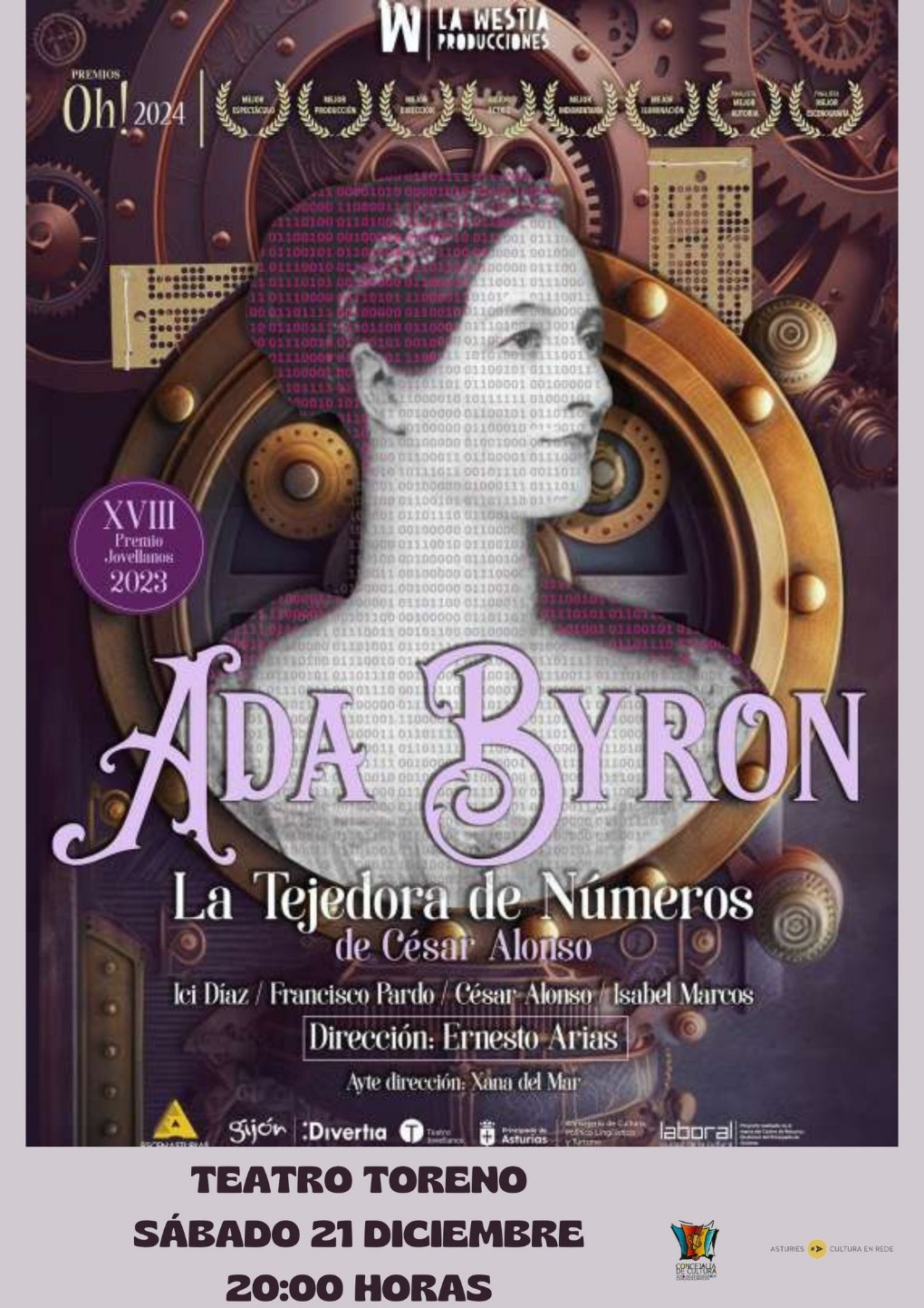 Teatro. Ada Byron, la tejedora de nmeros en Cangas del Narcea